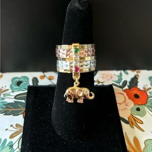 Gold plated Elephant Semanario Sz 8